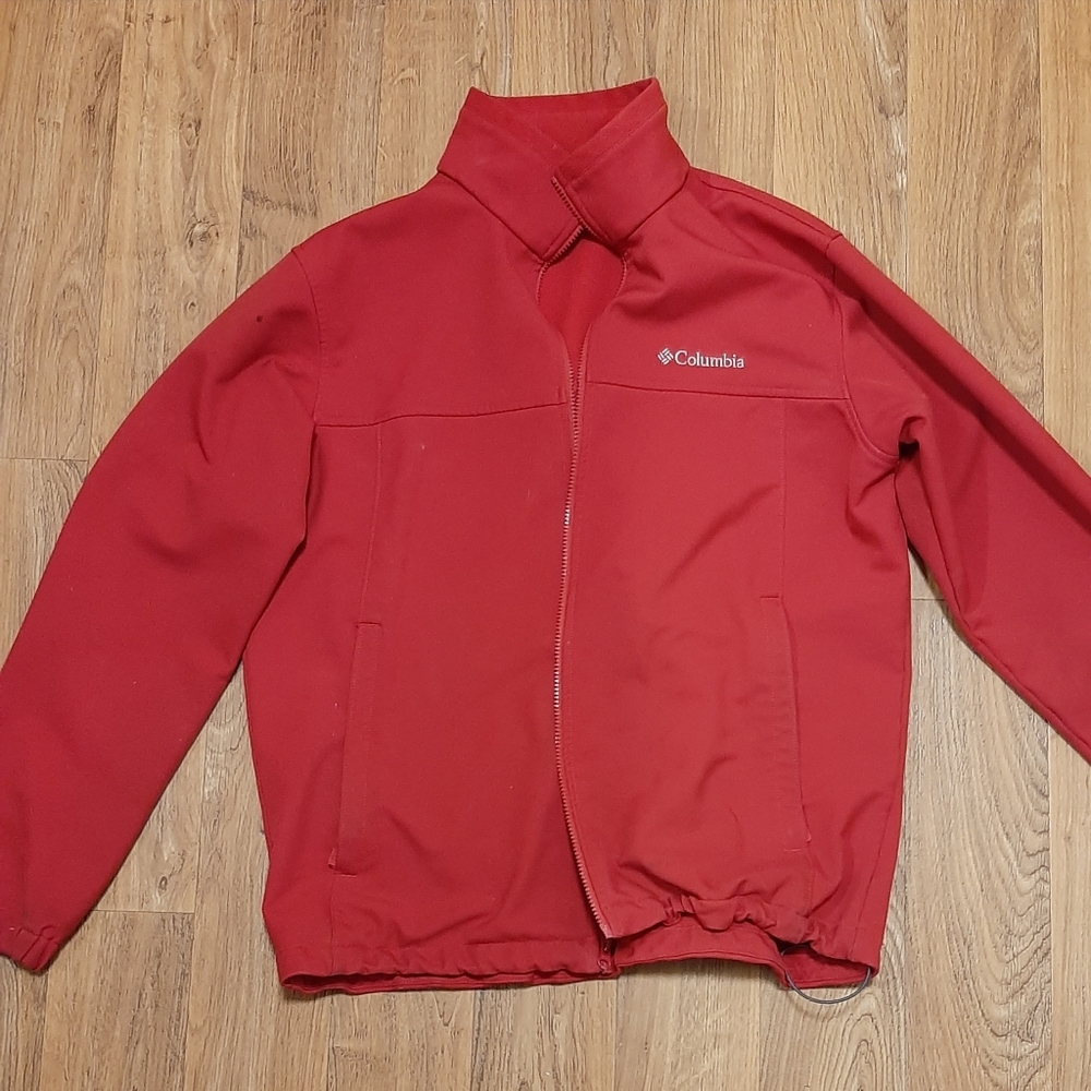 Men's or womens red Columbia zip up